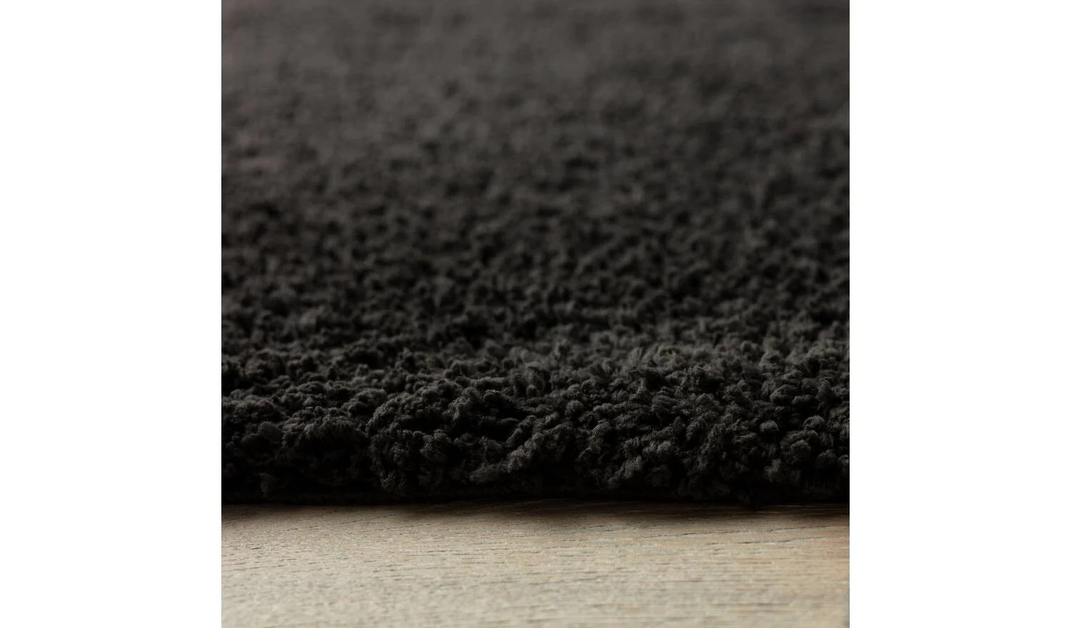 Cosy Black Shaggy Rug 290x200cm Large Living Room Bedroom Floor - Image 3