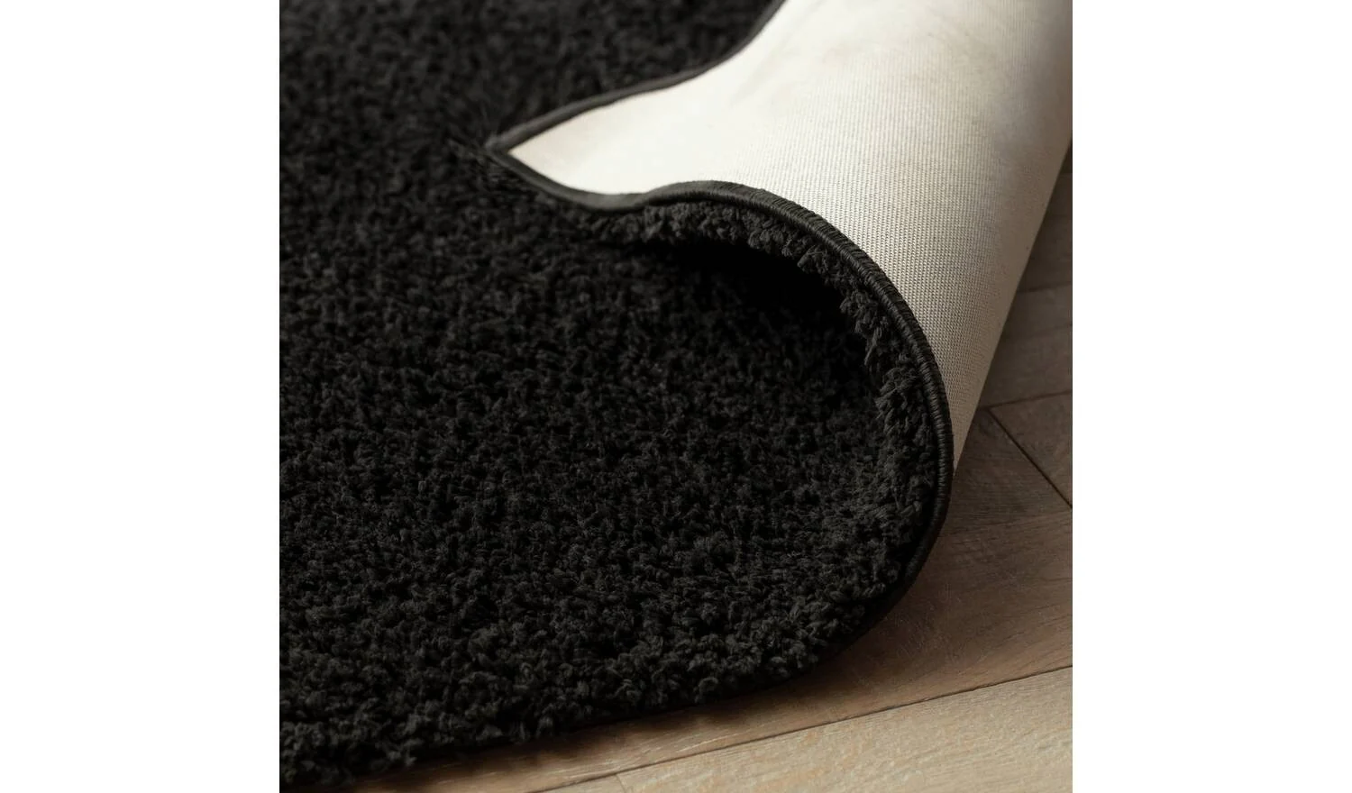 Cosy Black Shaggy Rug 290x200cm Large Living Room Bedroom Floor - Image 4