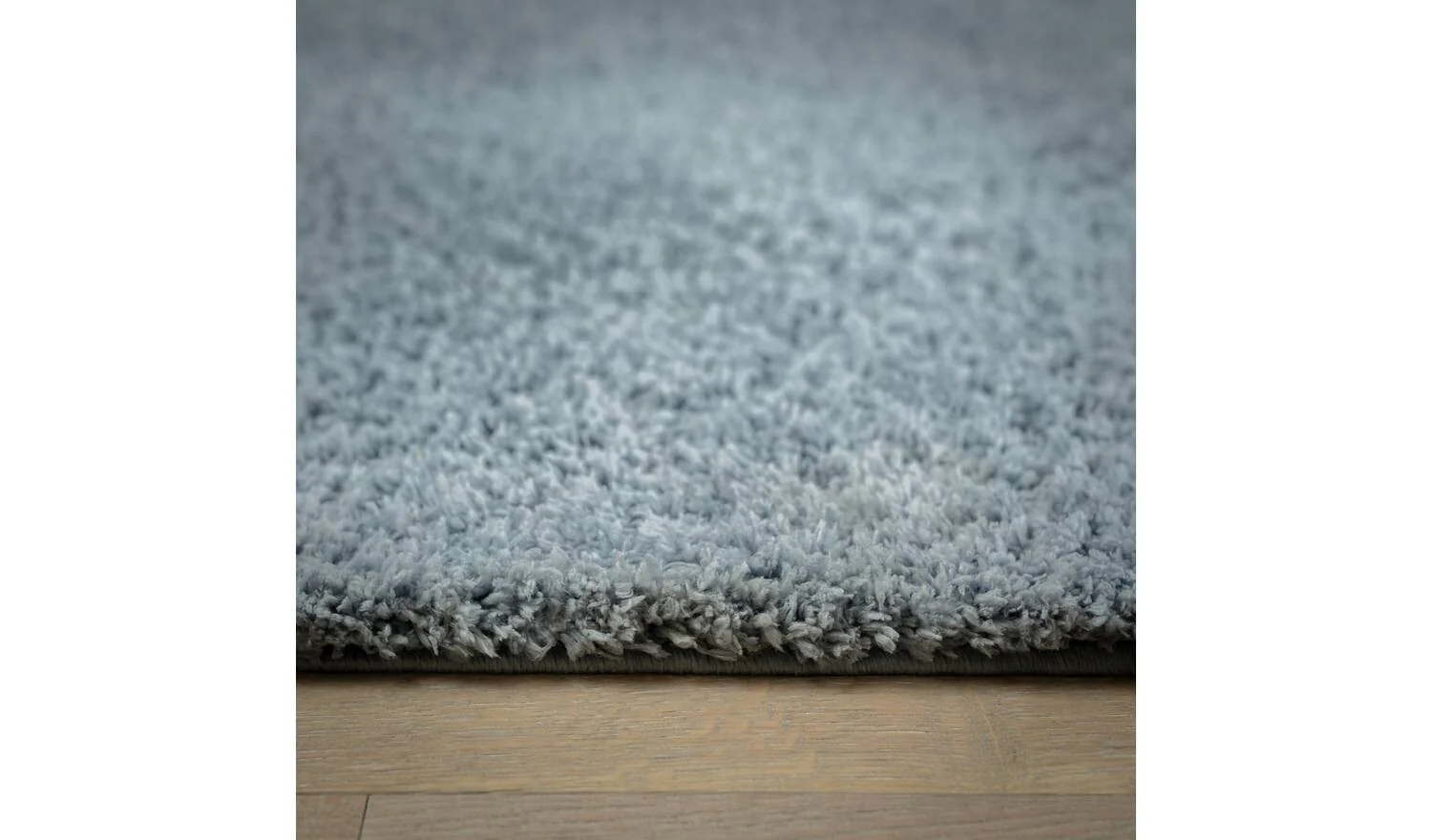 Cosy Recycled Blue Shaggy Rug 150x80cm Soft Living Room Bedroom Floor - Image 3