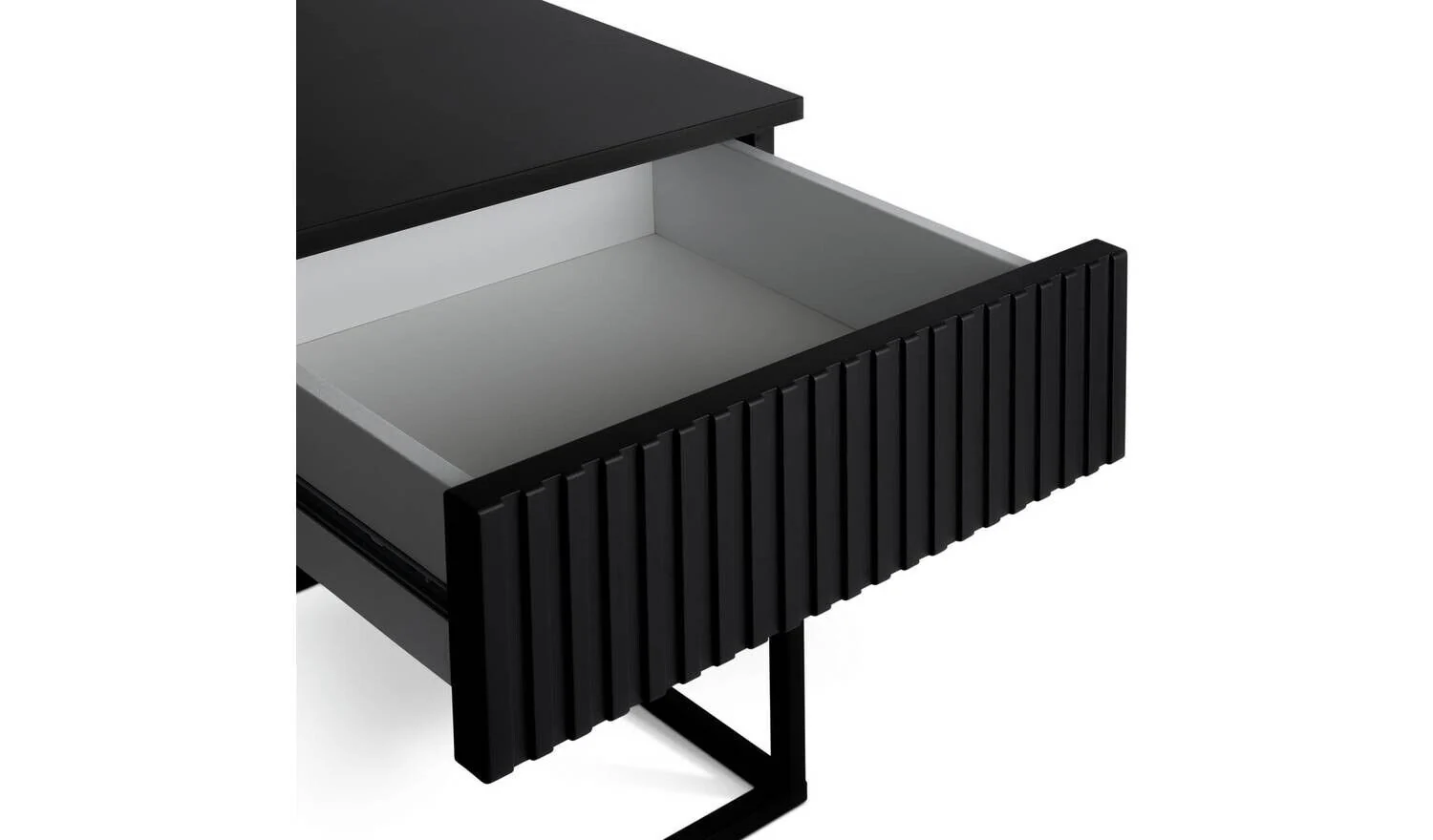Habitat Digby 1 Drawer Bedside Table Anthracite Elegant Bedroom Storage - Image 4