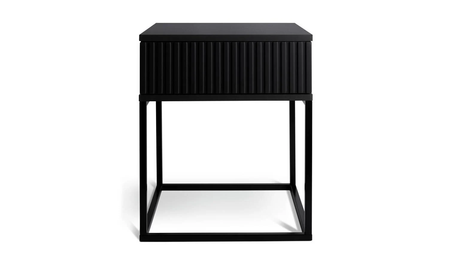 Habitat Digby 1 Drawer Bedside Table Anthracite Elegant Bedroom Storage - Image 5