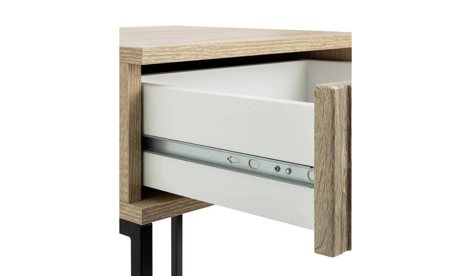Habitat Digby 1 Drawer Bedside Table Oak Elegant Bedroom Storage - Image 3