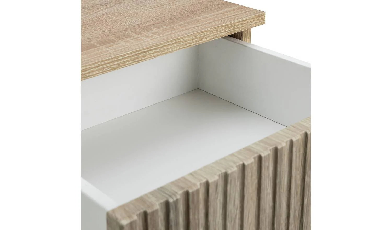 Habitat Digby 1 Drawer Bedside Table Oak Elegant Bedroom Storage - Image 5