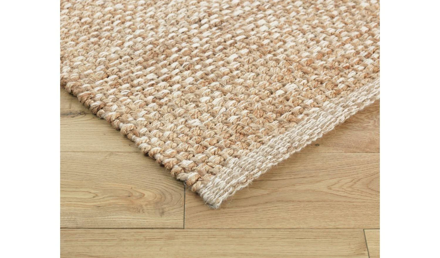 Distress Natural Jute Flatweave Rug 200x140cm Living Room Floor - Image 3