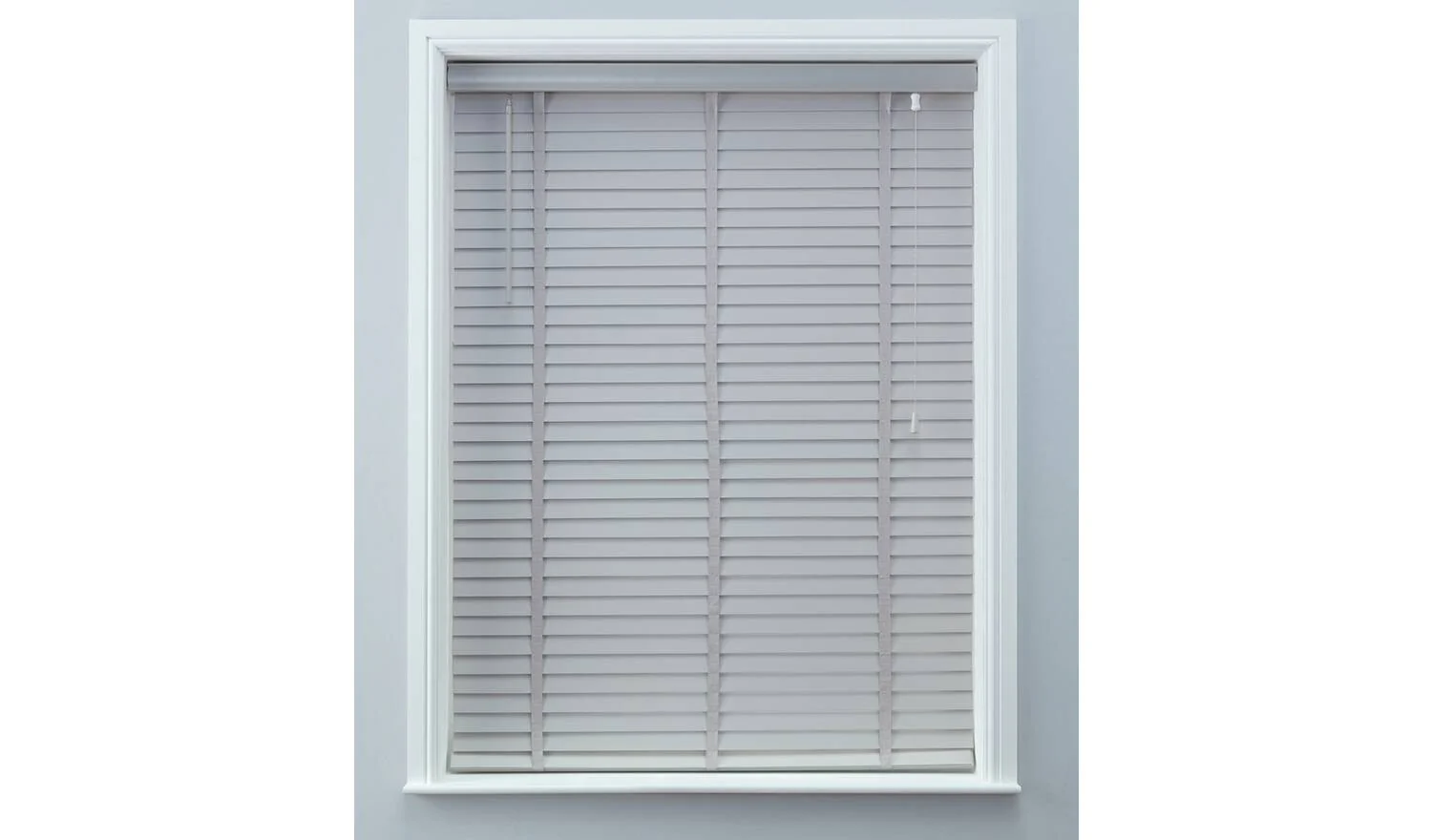 Elliott 50mm Wooden Tape Venetian Blind Grey 180x160cm Light Privacy - Image 5