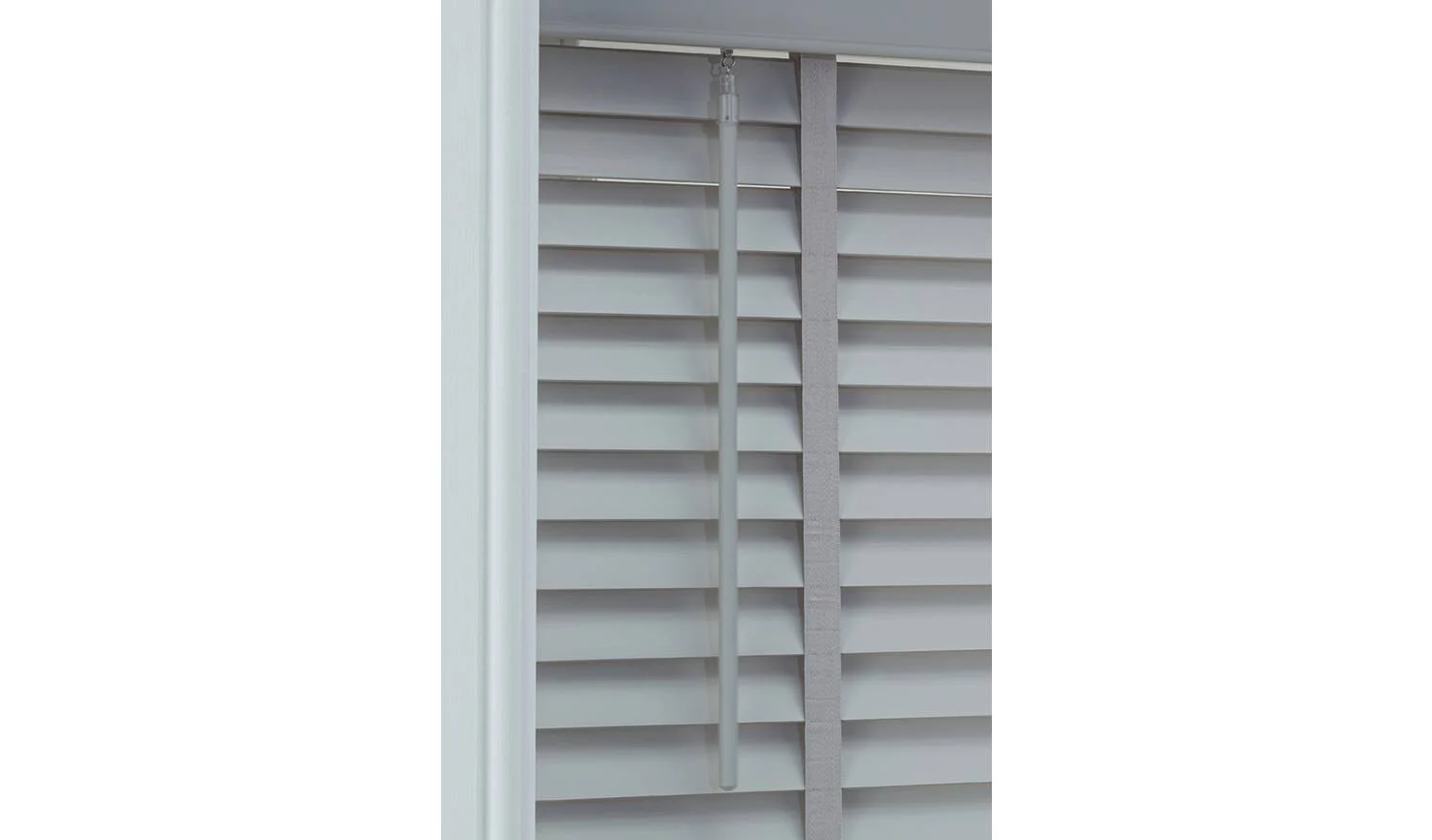 Elliott 50mm Wooden Tape Venetian Blind Grey 180x160cm Light Privacy - Image 6
