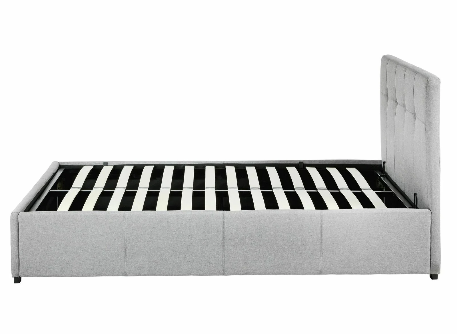 Habitat Eros Double Ottoman Bed Frame Grey with Lift-Up Storage for Bedrooms - Image 6