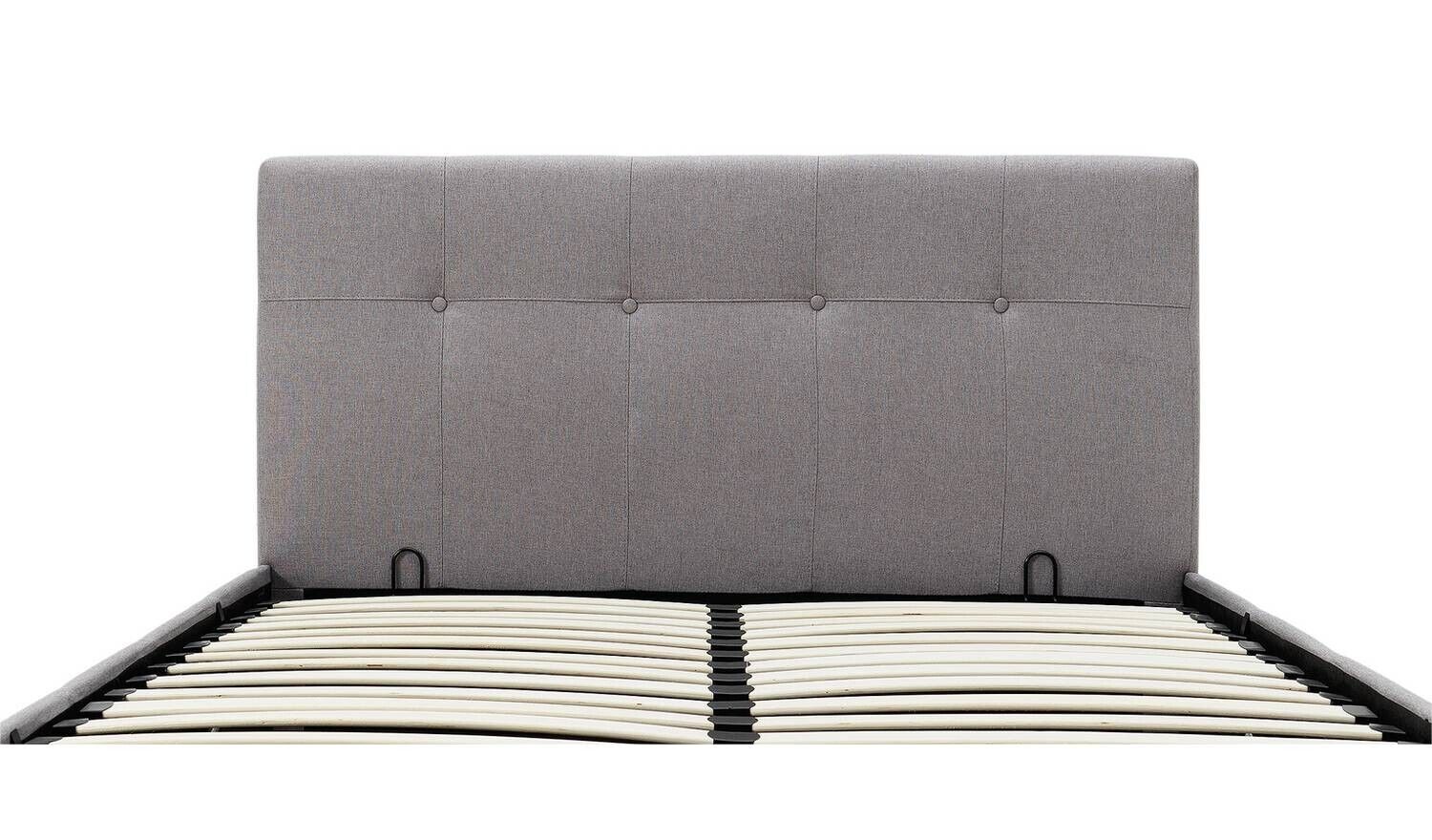 Habitat Eros Kingsize End Opening Ottoman Bed Frame Grey Spacious Storage Bed - Image 13