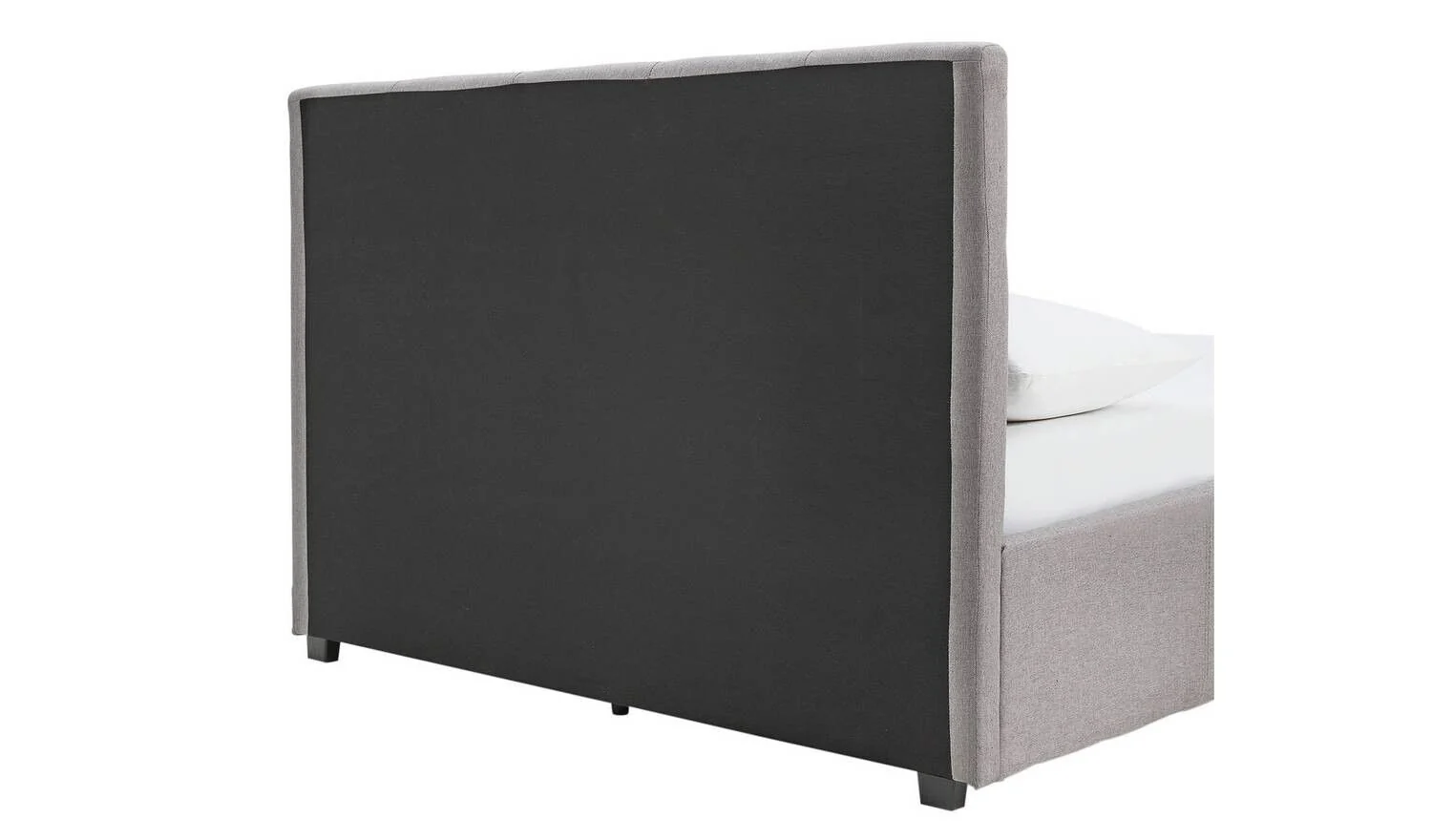 Habitat Eros Kingsize End Opening Ottoman Bed Frame Grey Spacious Storage Bed - Image 14