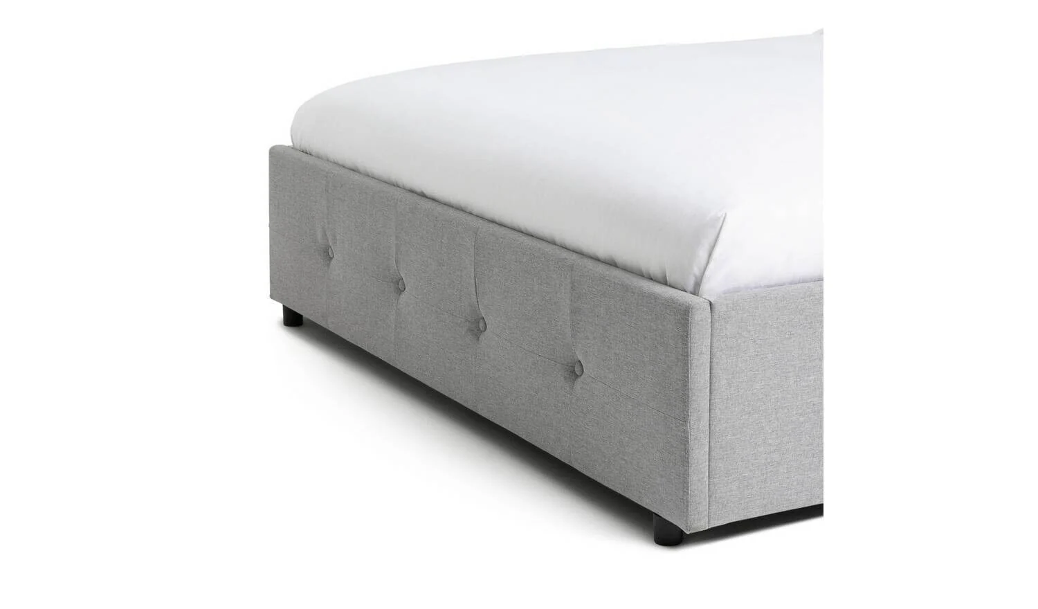 Habitat Eros Kingsize End Opening Ottoman Bed Frame Grey Spacious Storage Bed - Image 7