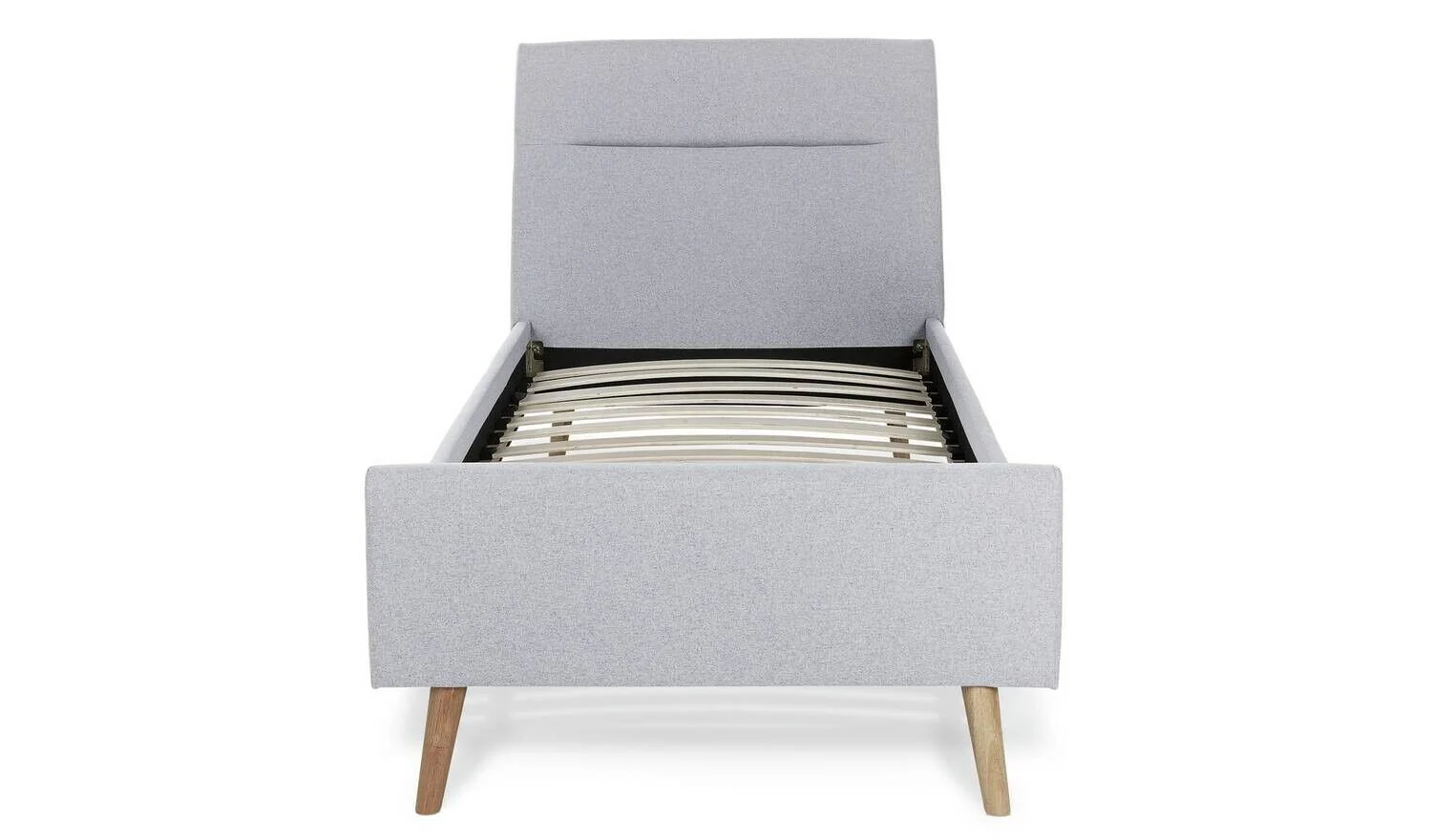 Habitat Finn Single Fabric Bed Frame Grey Modern and Cozy Bedroom Furniture - Image 3