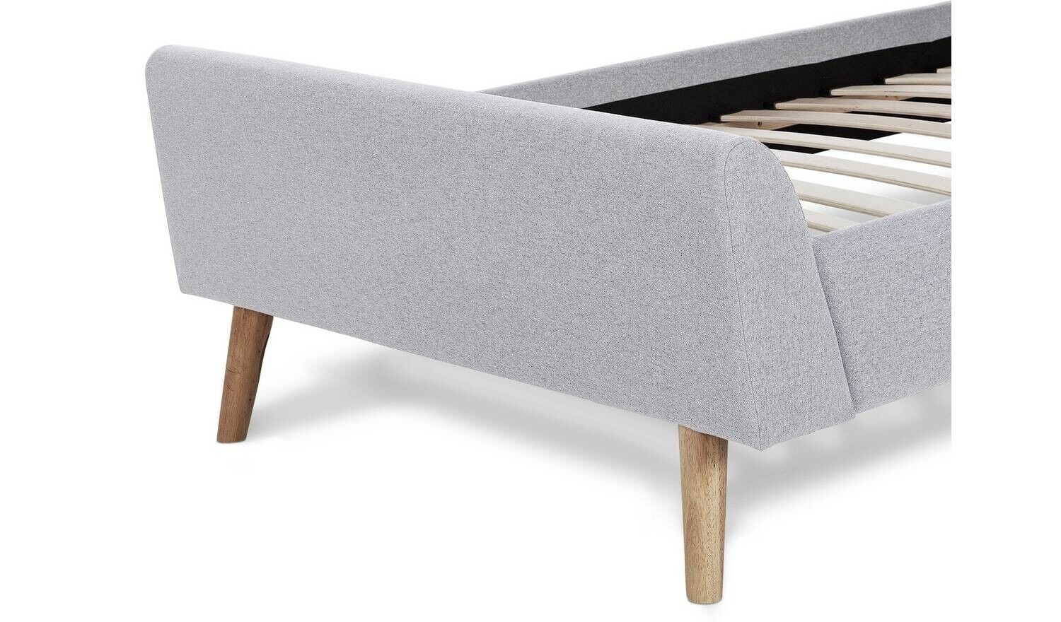 Habitat Finn Single Fabric Bed Frame Grey Modern and Cozy Bedroom Furniture - Image 6