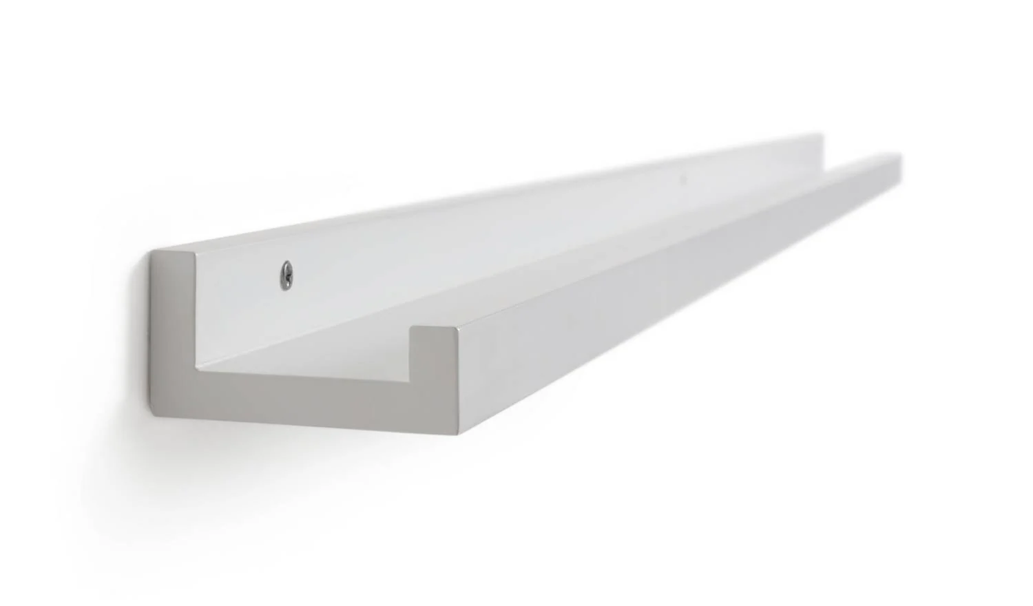 Jak 120cm Picture Rail White Modern Wall Mounted Display Shelf - Image 5