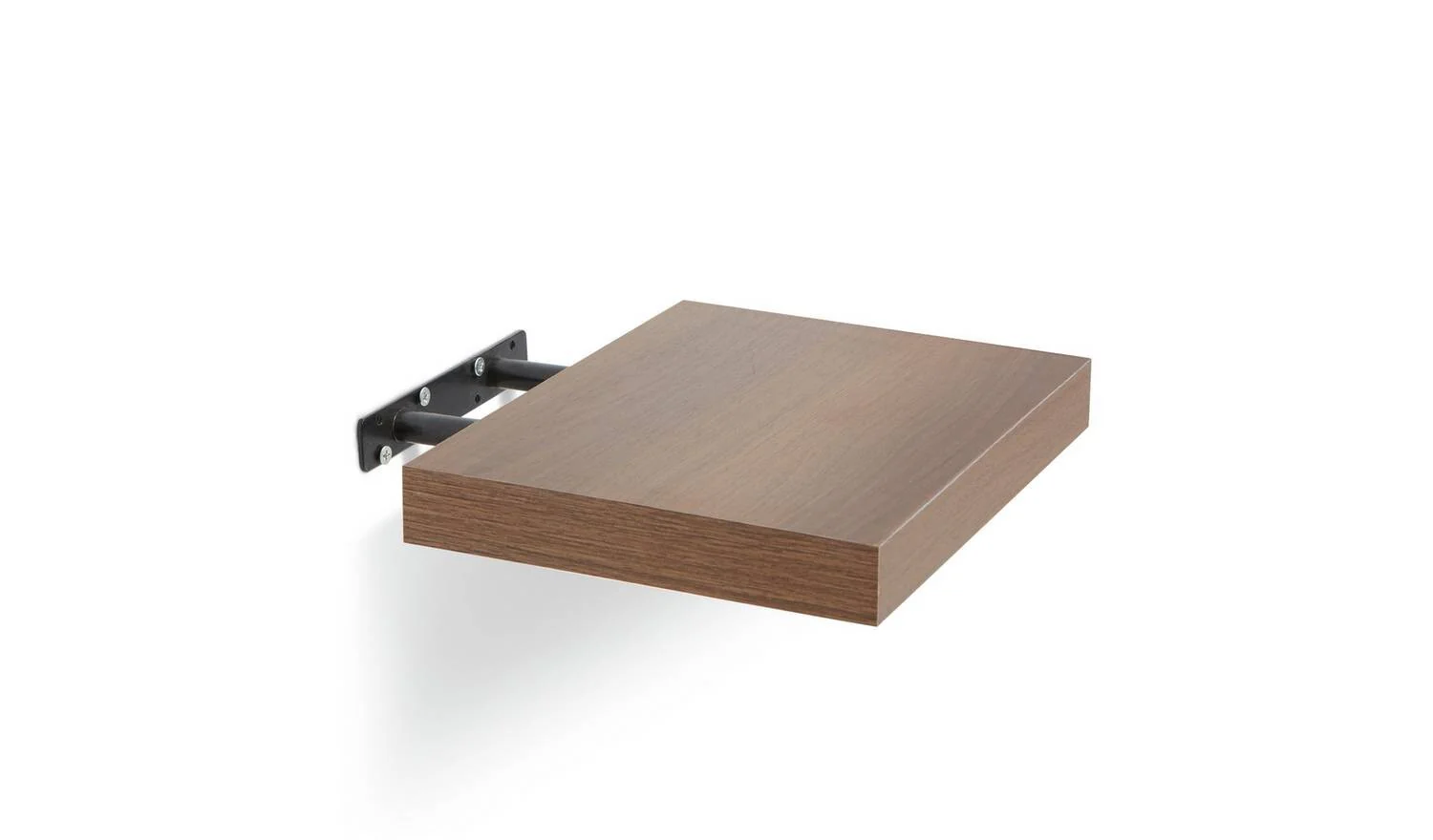 Jak 30cm Floating Shelf Walnut Modern Wall Mounted Display Shelf - Image 5