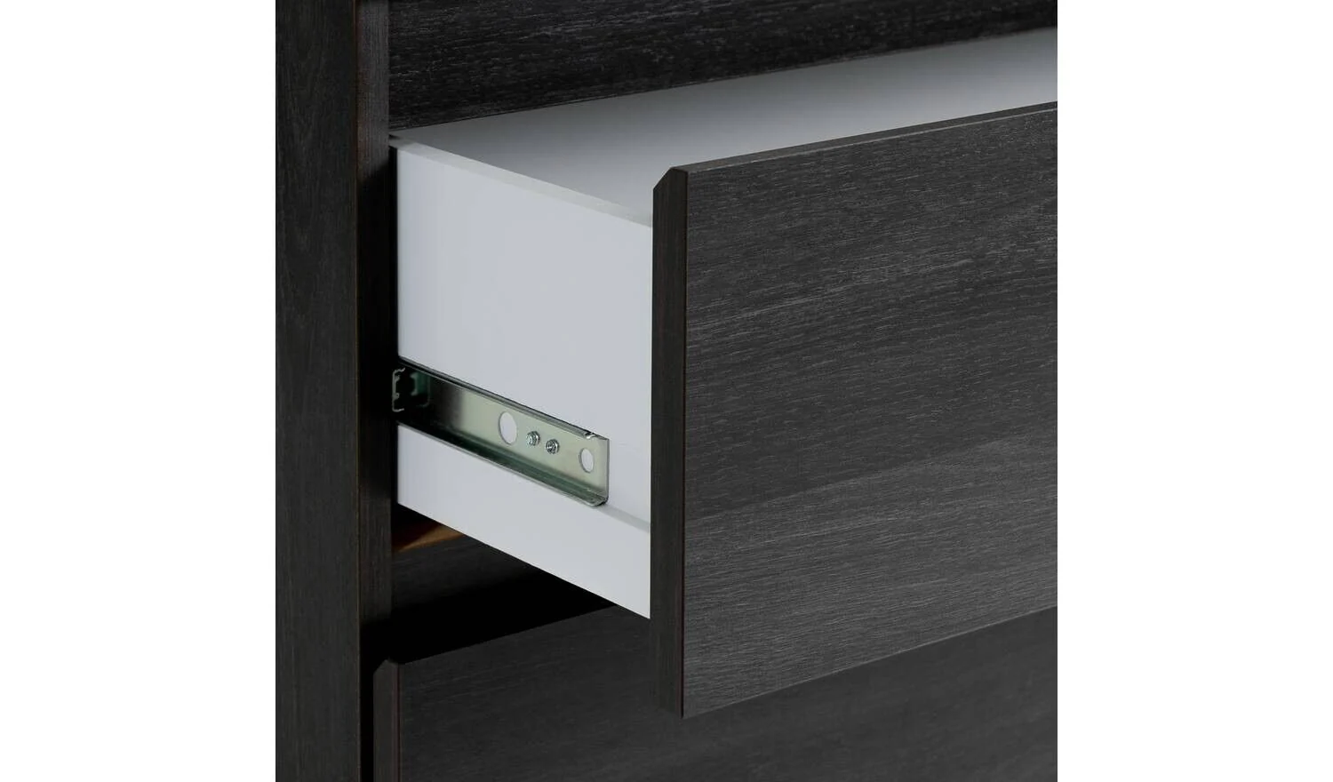 Habitat Jenson 3 Drawer Chest Black Brown Spacious and Stylish Bedroom Storage - Image 4