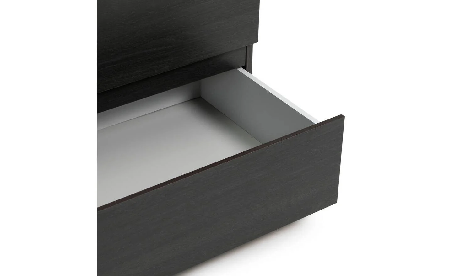 Habitat Jenson 3 Drawer Chest Black Brown Spacious and Stylish Bedroom Storage - Image 5