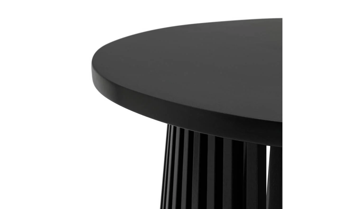 Jericho Round Coffee Table Black Modern Living Room Furniture - Image 4