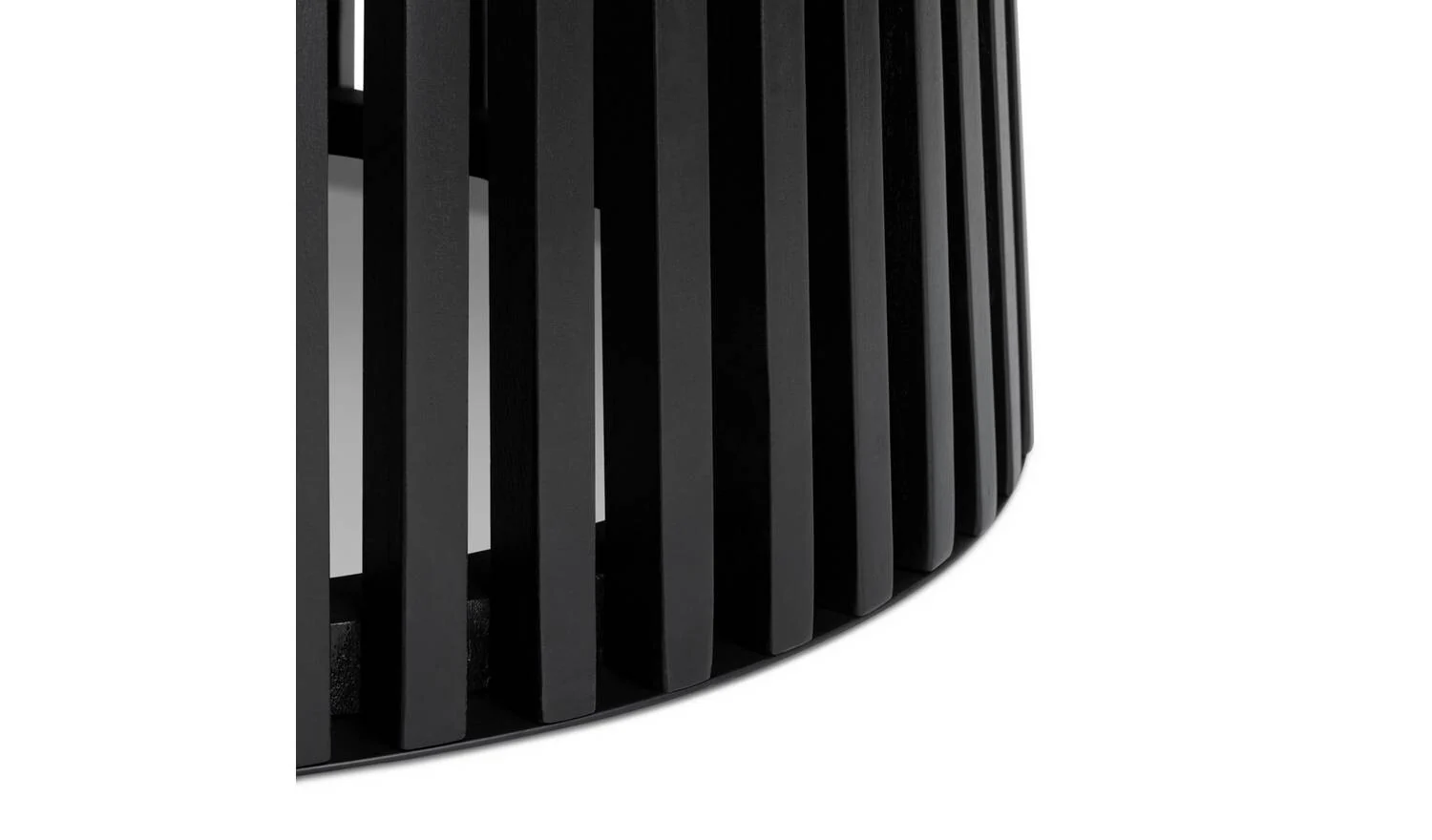 Jericho Round Coffee Table Black Modern Living Room Furniture - Image 5