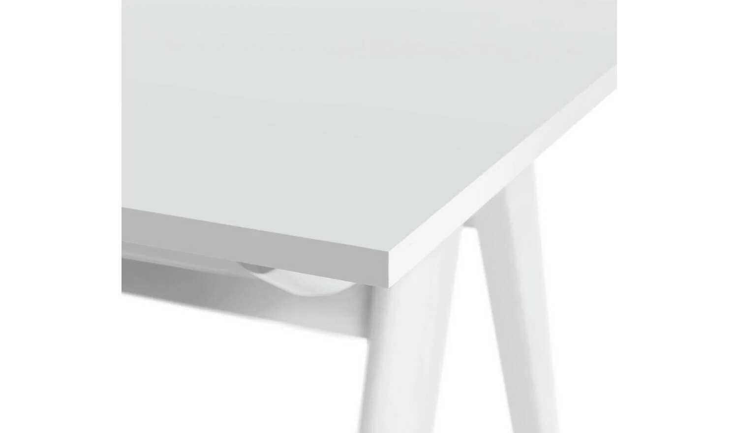 Jerry Extending 4-6 Seater Dining Table White Elegant and Functional - Image 4