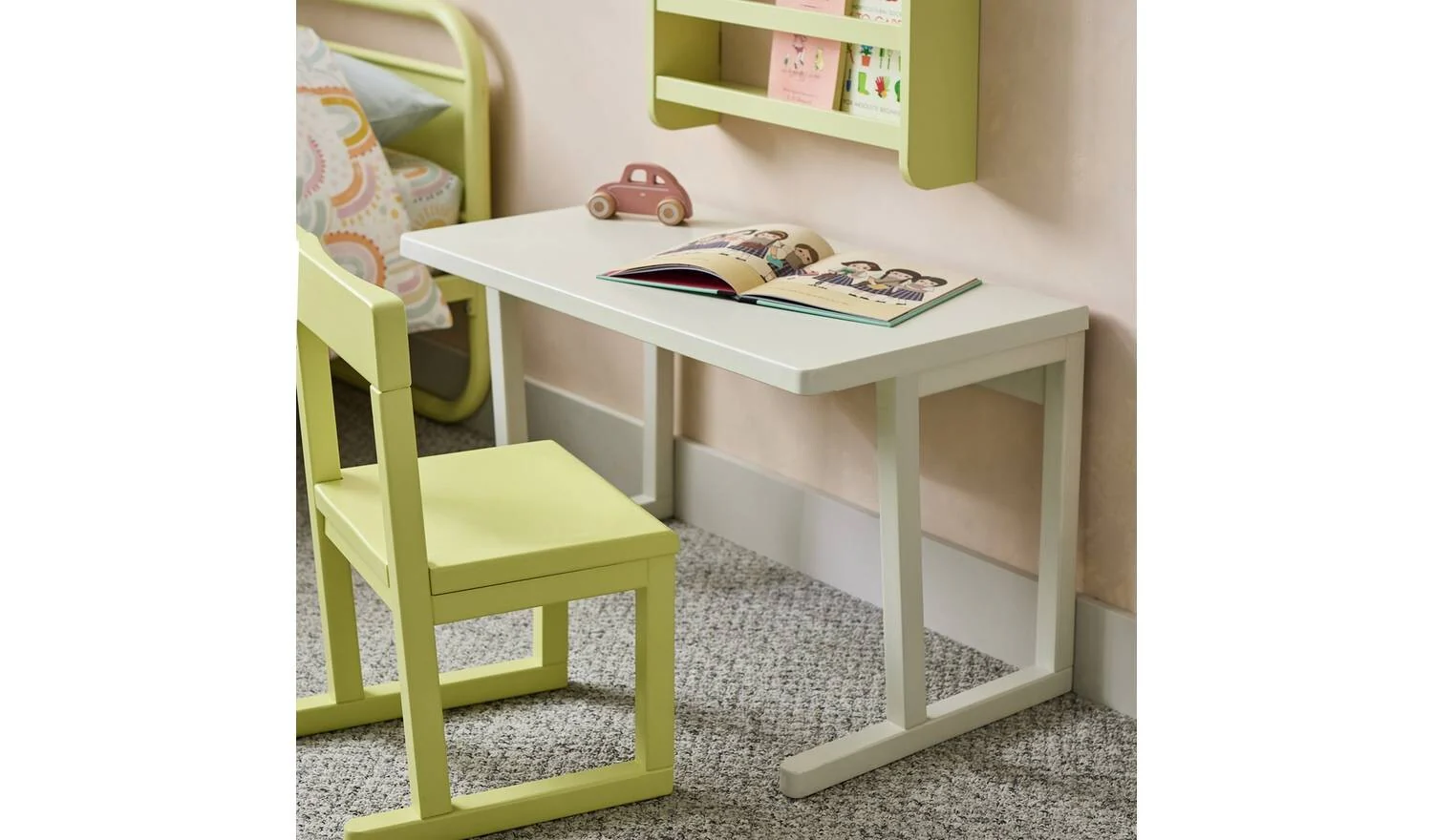 Kids Lily Drawing Desk Grey Modern Kids Room Decor - Image 3