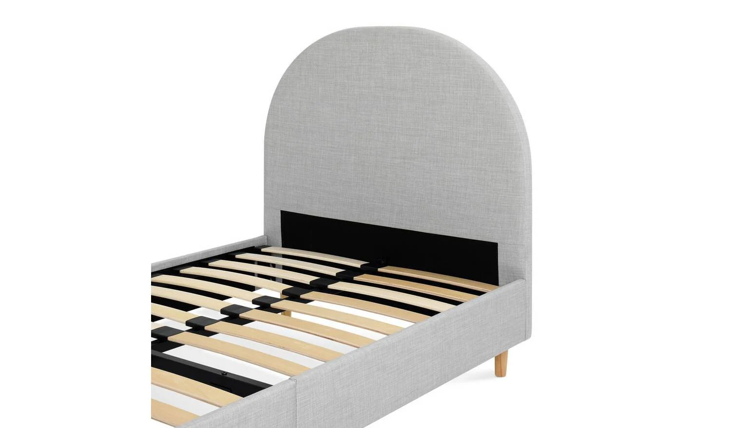 Kids Olivia Single Bed Frame Grey Childrens Bedroom Furniture Modern - Image 4