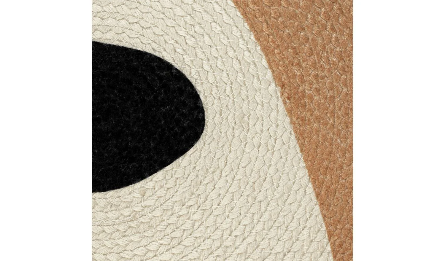 Kids Teddy Bear Round Brown Flatweave Rug 100cm Childrens Bedroom Floor - Image 3