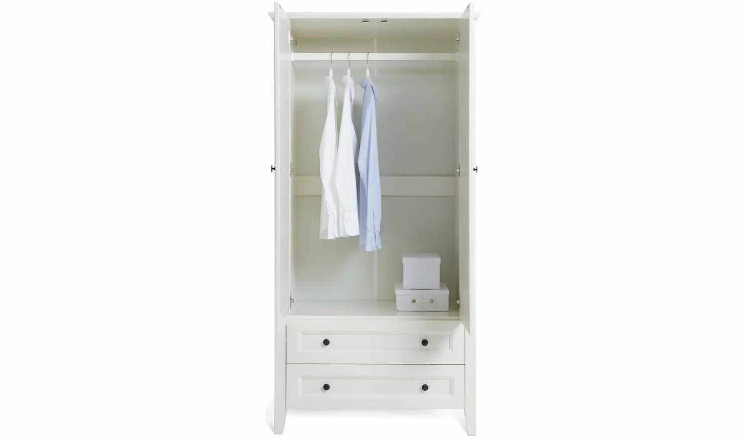 Habitat Kingham 2 Door 2 Drawer Wardrobe Ivory Elegant and Spacious Storage - Image 4