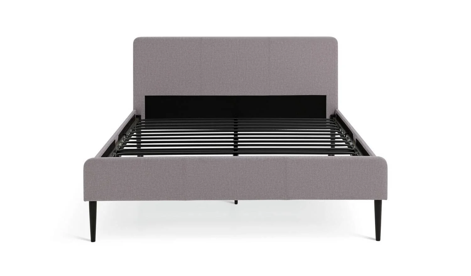 Kristopher Double Fabric Bed Frame Grey Modern Bedroom Furniture - Image 5