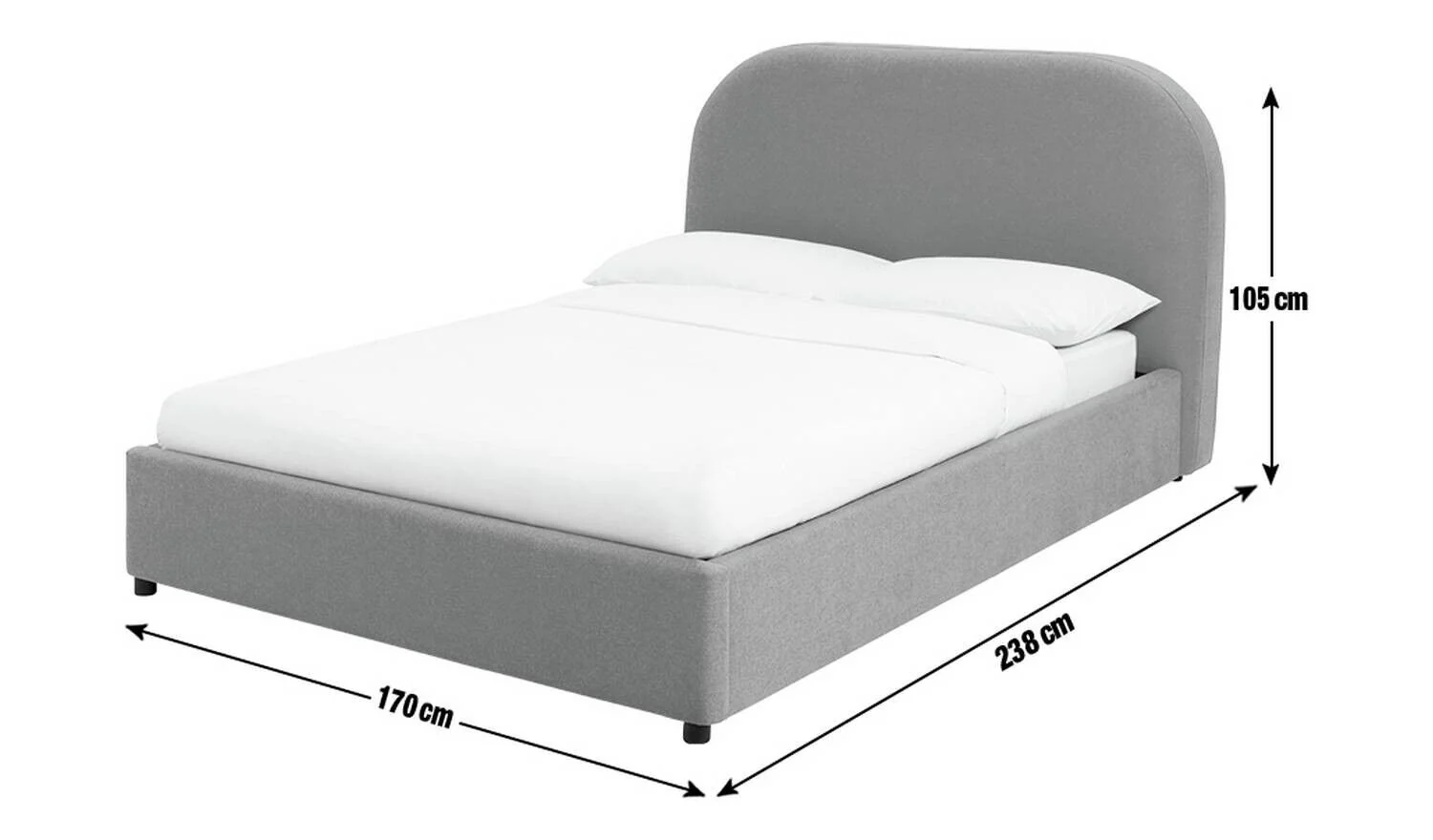 Habitat Layla Kingsize Ottoman Bed Frame Yellow Modern and Spacious Storage Bed - Image 2