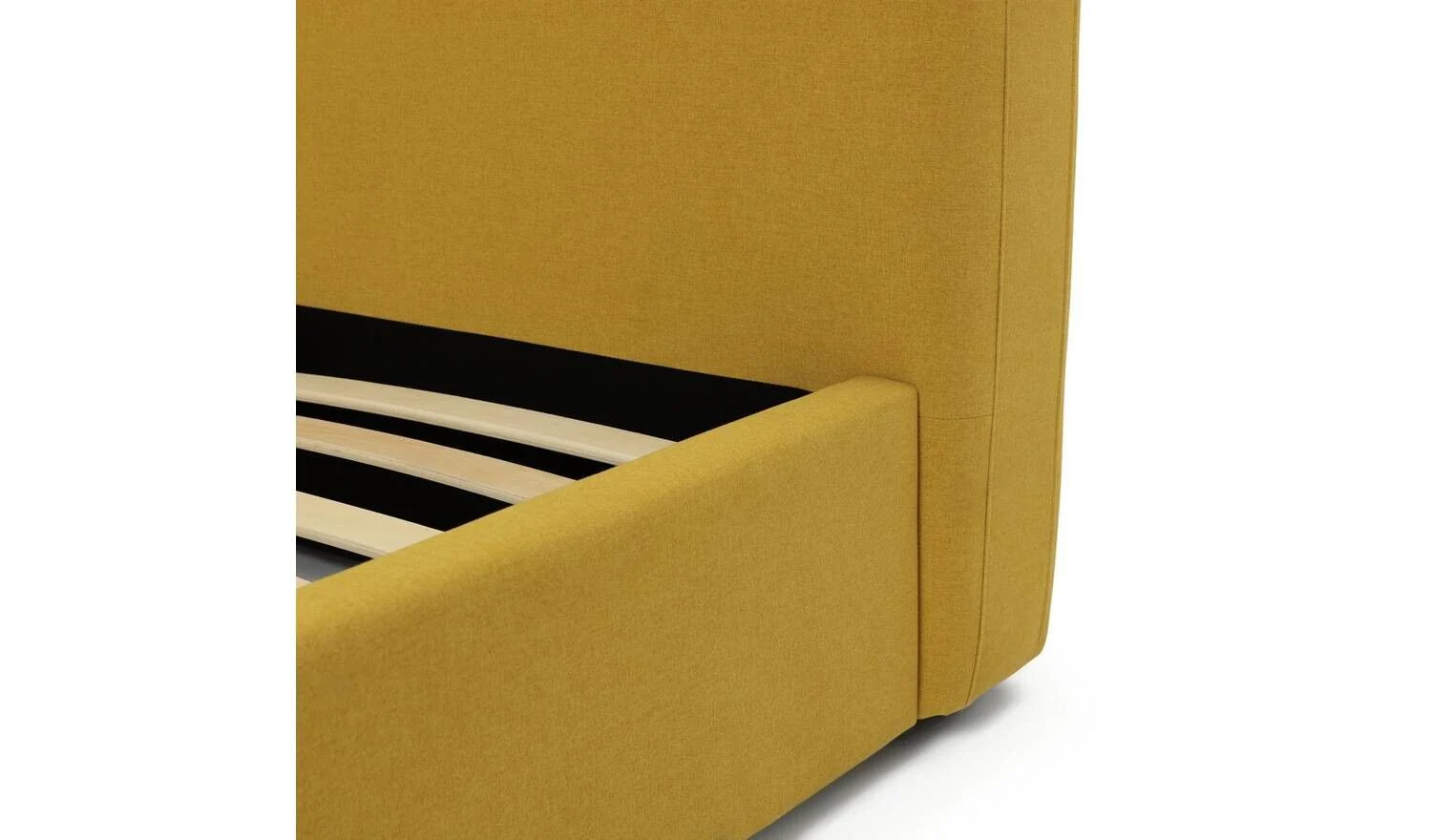 Habitat Layla Kingsize Ottoman Bed Frame Yellow Modern and Spacious Storage Bed - Image 6