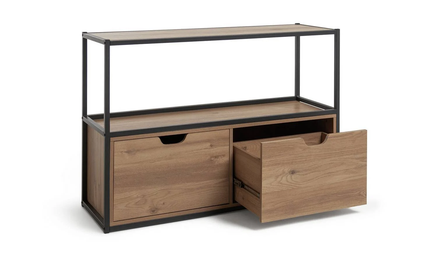 Loft Living 2 Drawer TV Unit Media Storage Cabinet Modern Entertainment - Image 5