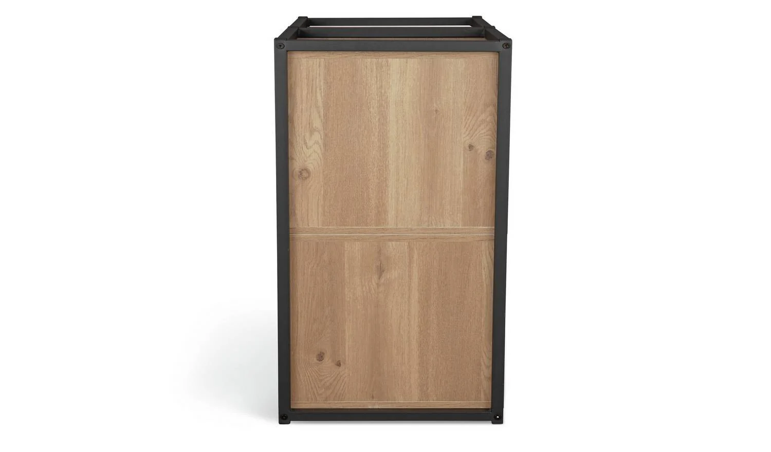 Loft Living Short Shelving and Storage Unit Oak Modern Display Cabinet - Image 3