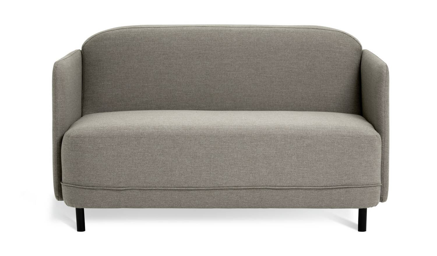 Mina Fabric 2 Seater Sofa in a Box Grey Compact Space Saving Design - Image 3