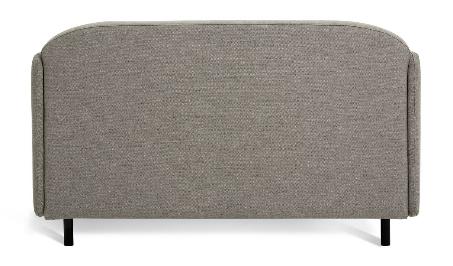 Mina Fabric 2 Seater Sofa in a Box Grey Compact Space Saving Design - Image 4