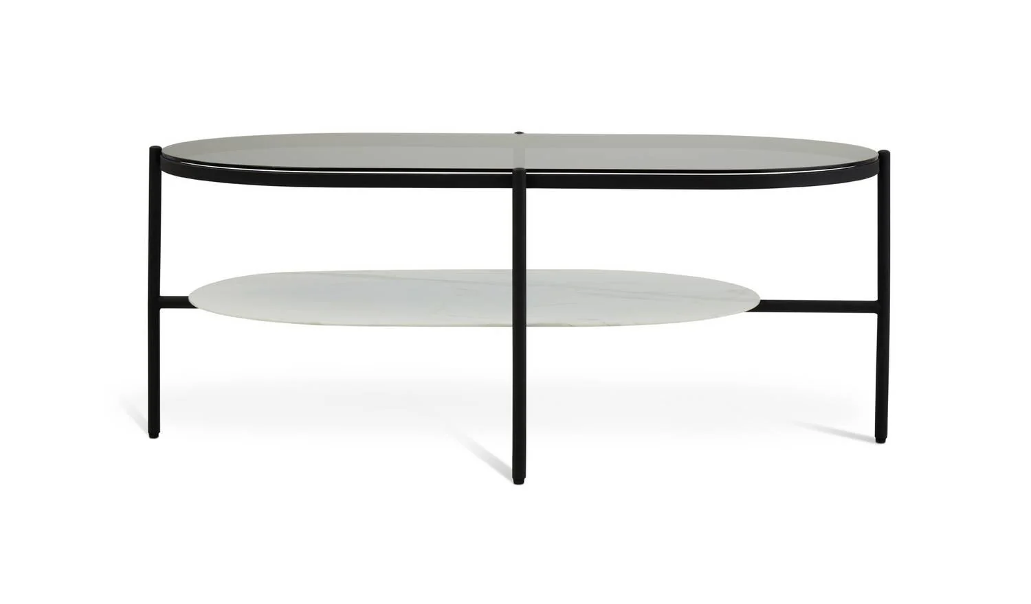 Mist Coffee Table Black & White Modern Living Room Furniture - Image 3