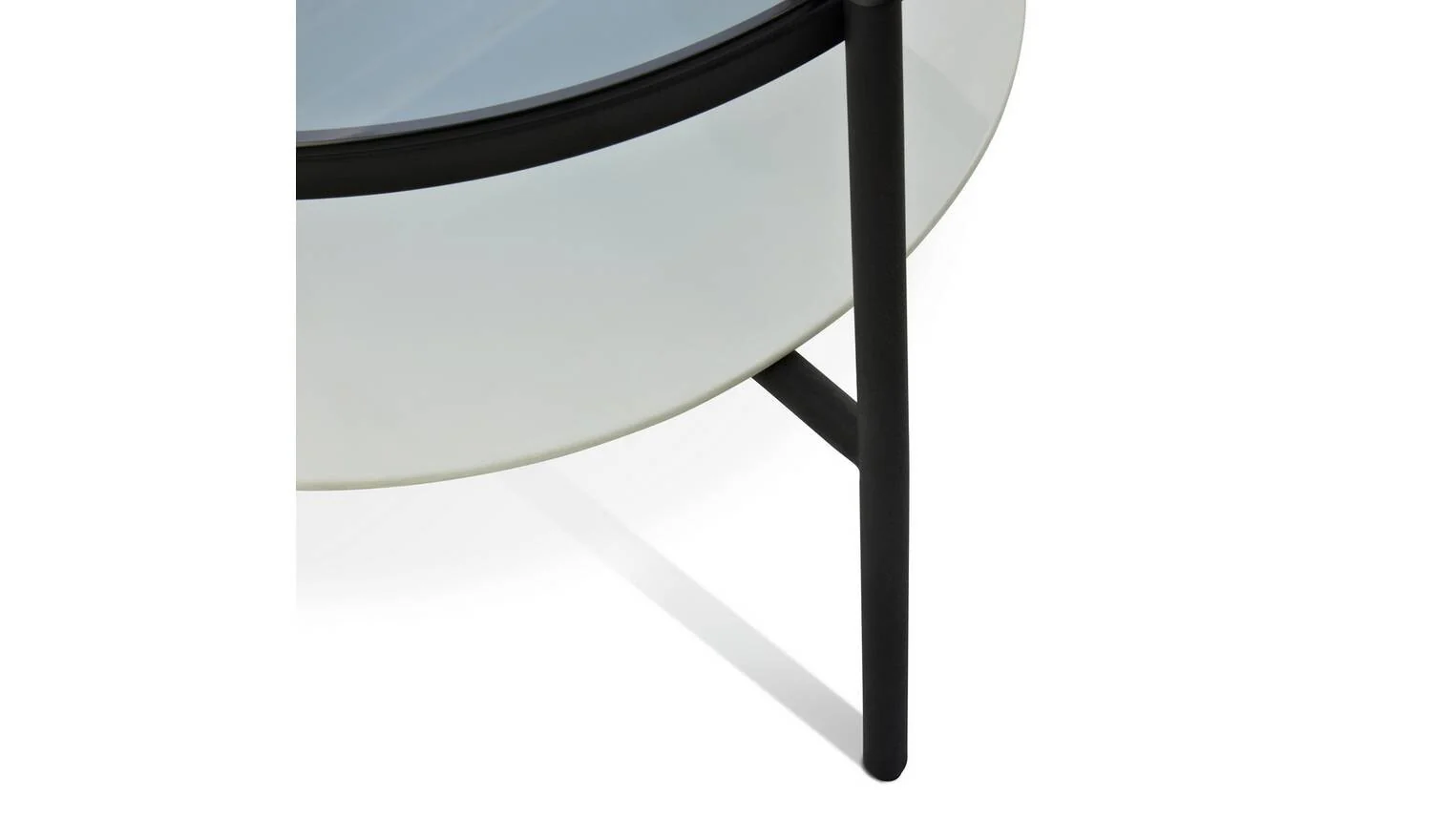 Mist Coffee Table Black & White Modern Living Room Furniture - Image 6