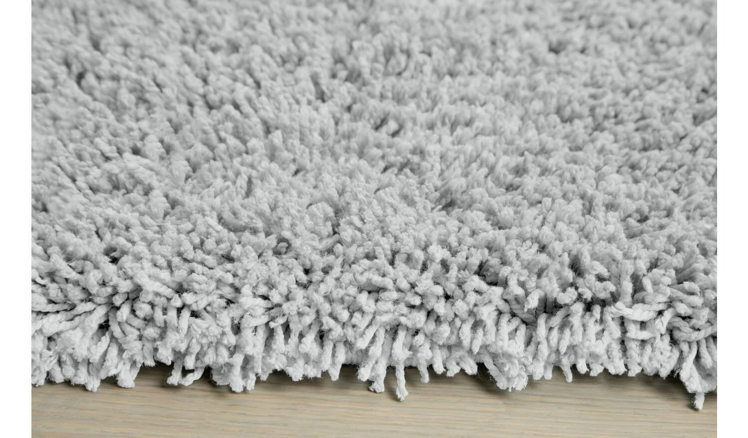 Noodle Plain Grey Shaggy Rug 230x160cm Living Room Bedroom Floor Soft - Image 4
