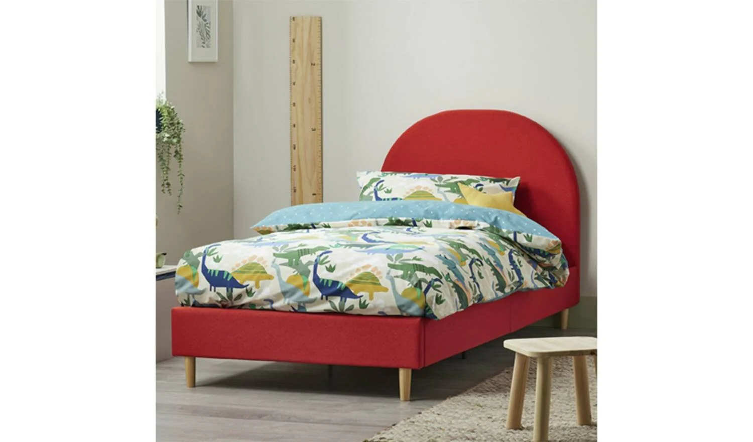 Olivia Single Bed Frame Orange Kids Childrens Bedroom Furniture - Image 2