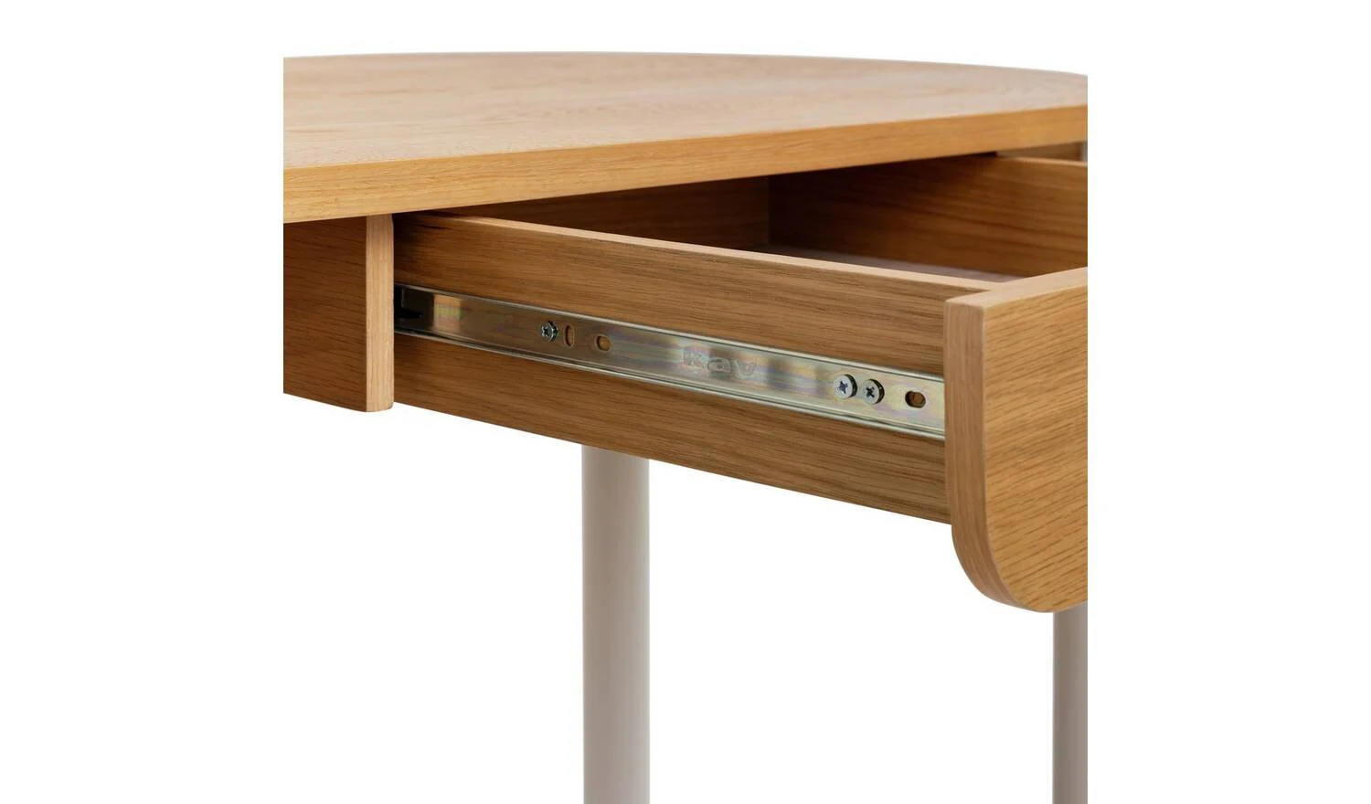 Rita 1 Drawer Office Desk Natural Modern Home Office Furniture Workspace - Image 5