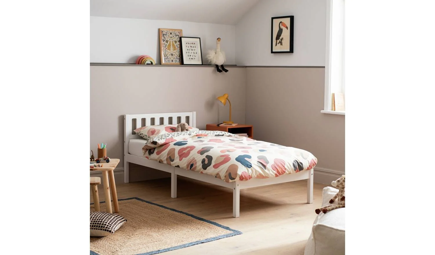 Habitat Ronnie Single Bed Frame - White - Image 3