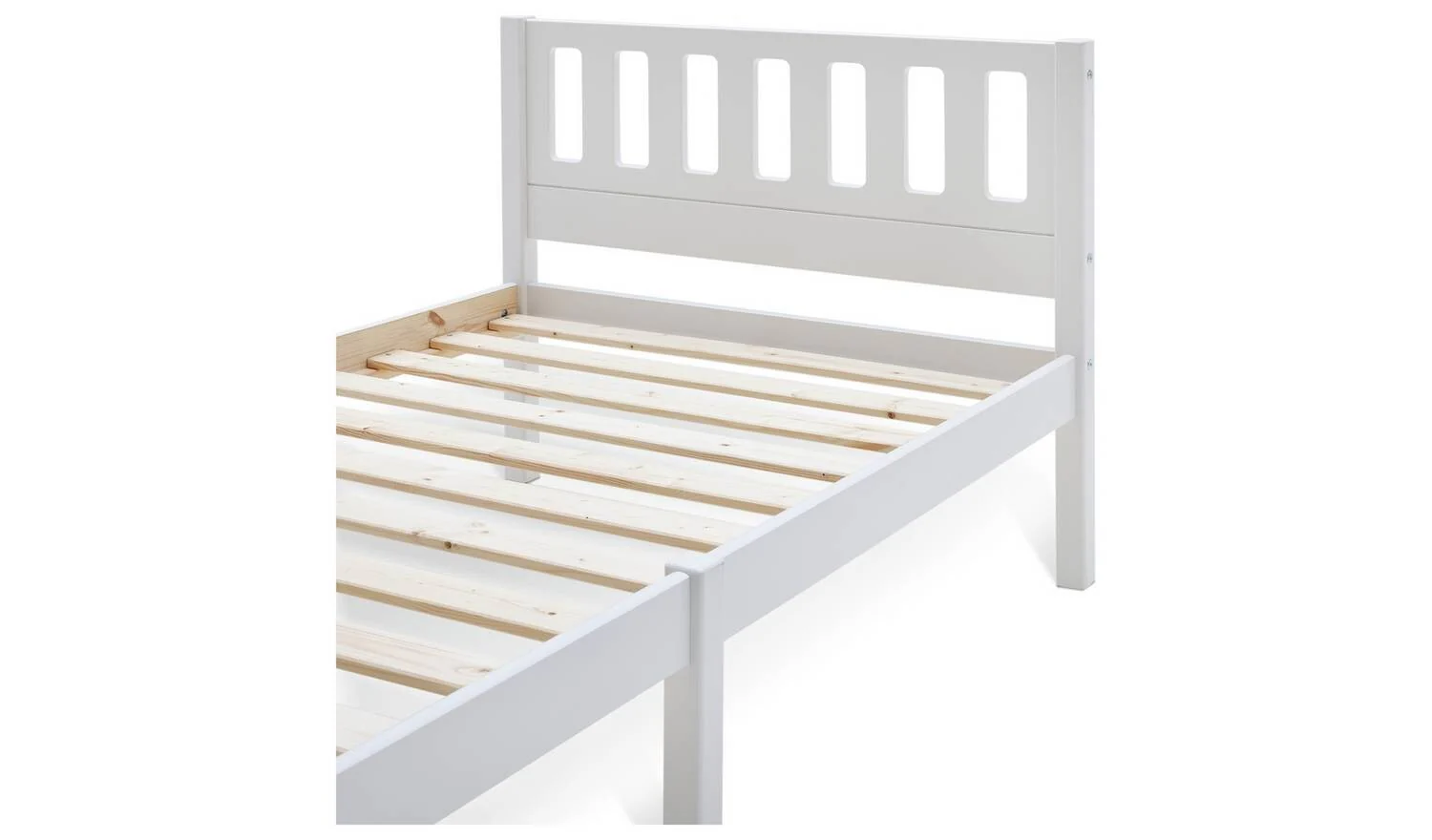 Habitat Ronnie Single Bed Frame - White - Image 6