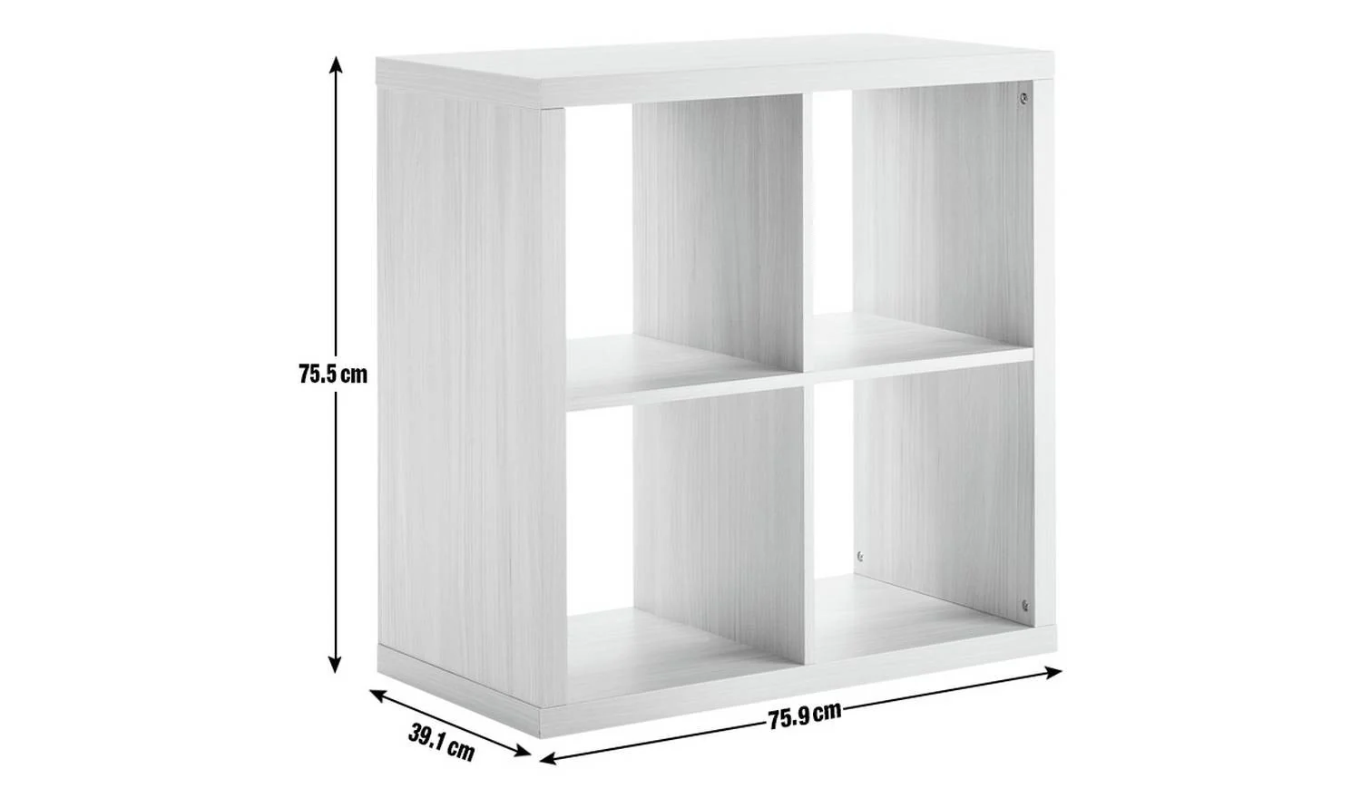 Squares Plus 4 Cube Storage Unit Dark Oak Modular Organiser Shelf Furniture - Image 6