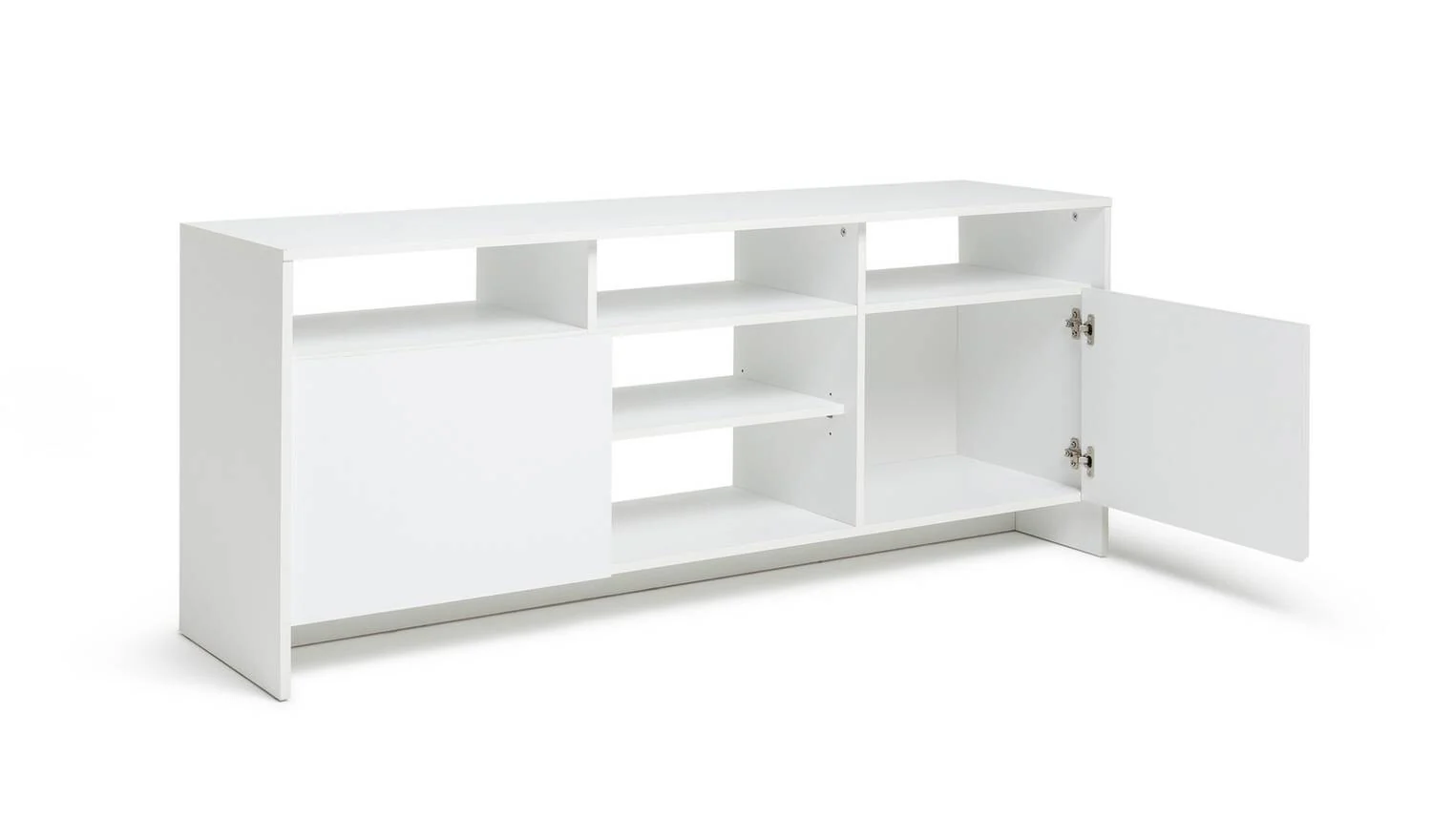 Turin 2 Door Extra Large TV Unit White Media Storage Cabinet Furniture - Image 6