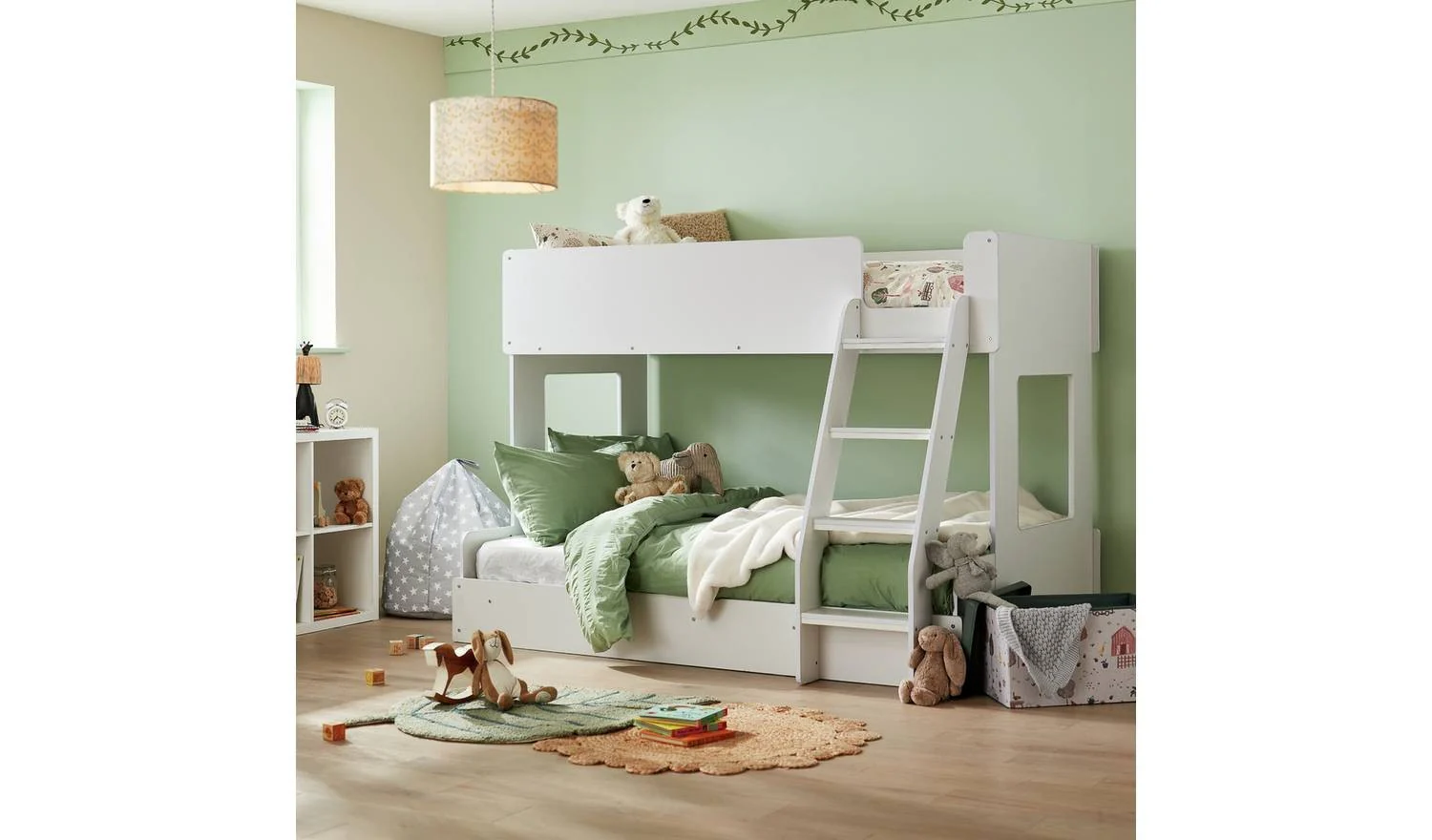 Ultimate Triple Double Single Bunk Bed White Kids Childrens Room - Image 3