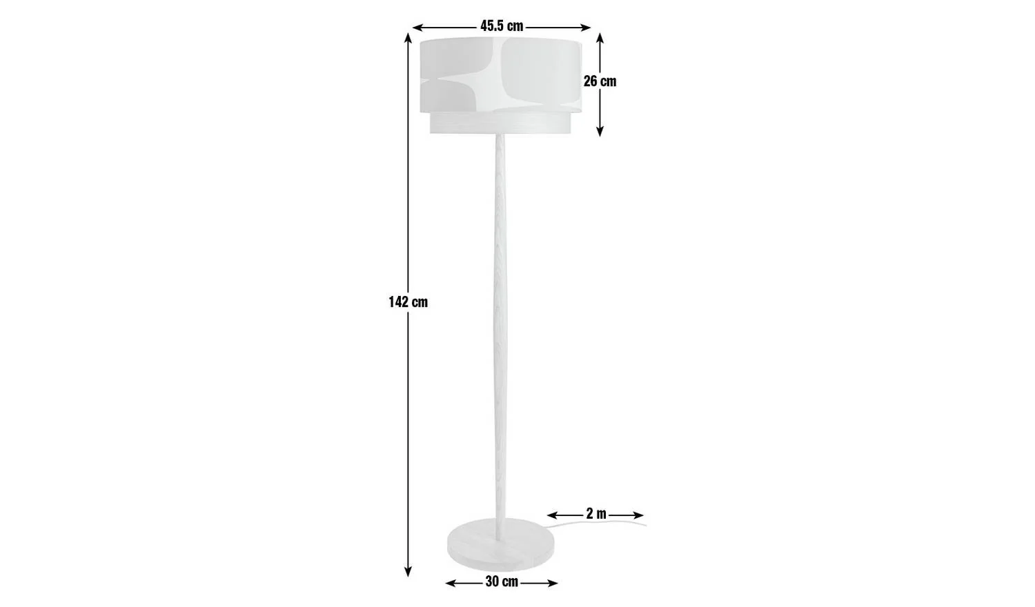 Lohko Floor Lamp Modern Reading Light Living Room - Image 2