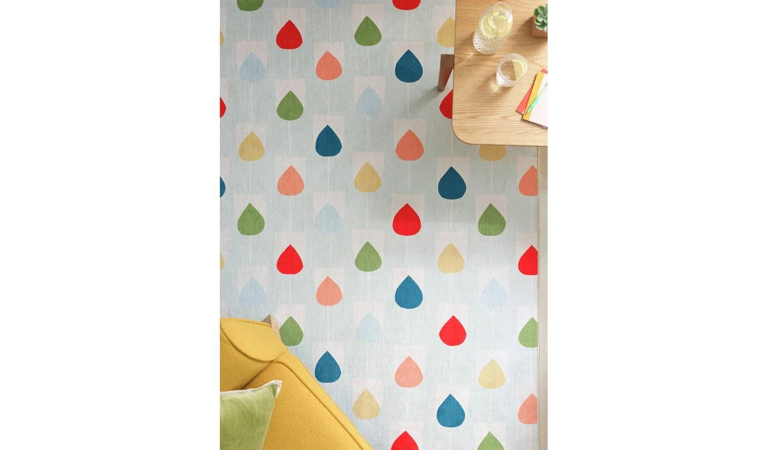 Sula Printed Rug 160 x 230cm Multicolour For Bedroom Living Area - Image 2