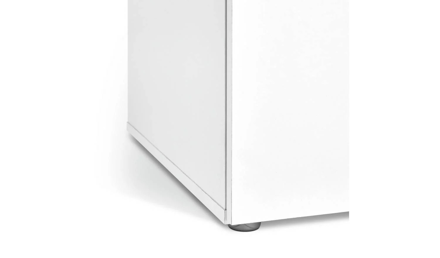Zeke Wide 5 Drawer Chest White Storage Organiser Bedroom Furniture - Image 3