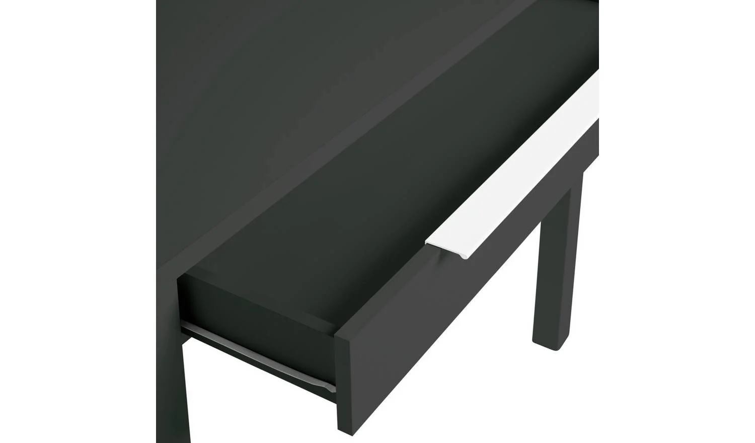 Hallingford 1 Drawer Dressing Table Anthracite Compact Design - Image 6