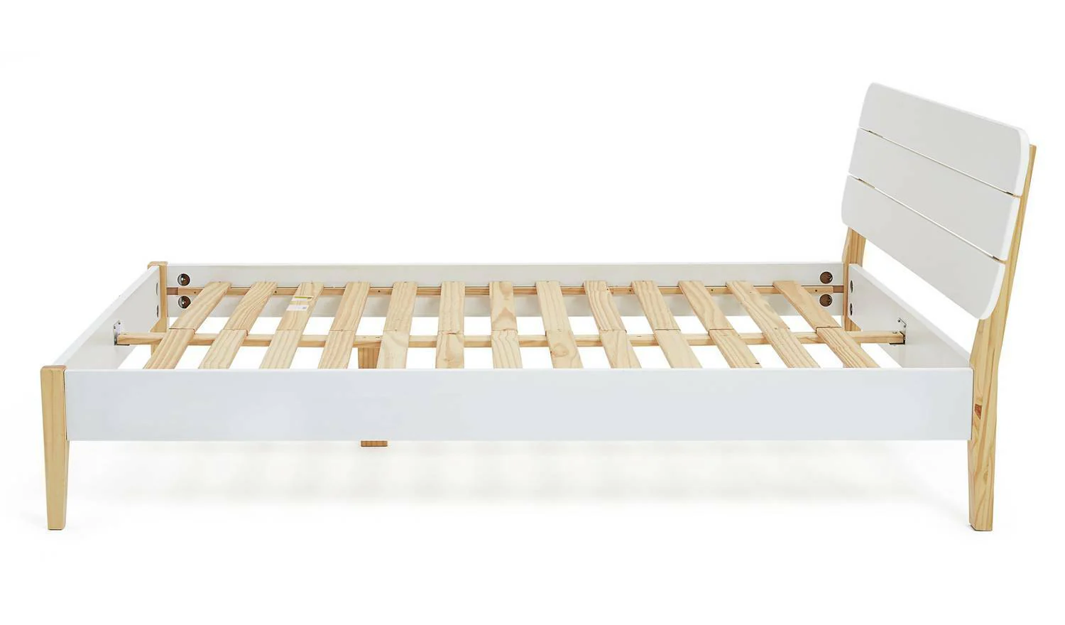 Hanna Single Bed Frame Two Tone Sturdy and Stylish Bedroom Furniture for Kids - Image 2