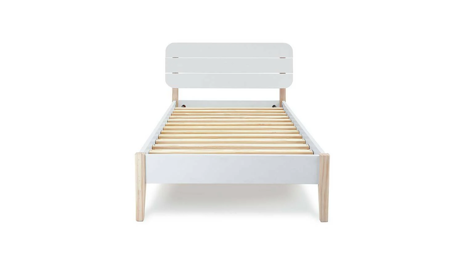 Hanna Single Bed Frame Two Tone Sturdy and Stylish Bedroom Furniture for Kids - Image 3